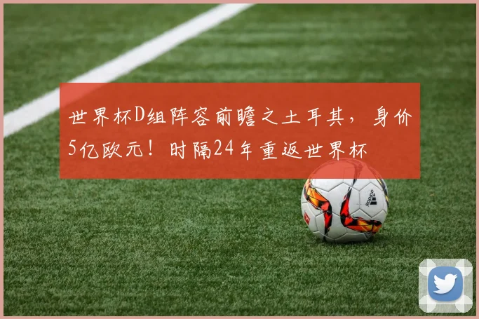 世界杯D组阵容前瞻之土耳其，身价5亿欧元！时隔24年重返世界杯